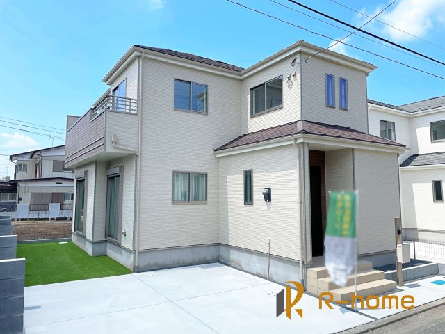 水戸市大塚町3期　新築戸建て　B号棟の外観|ご予約を頂ければ、『平日』はもちろん『早朝』や『夜間』もご見学可能です♪お気軽にお申し付けください♪