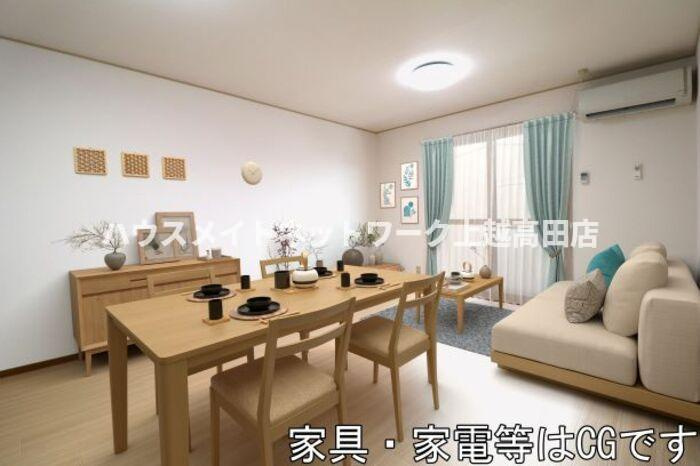 エスポワール大豆 Ｂの居間・リビング|ＬＤＫ（ＣＧイメ－ジ）