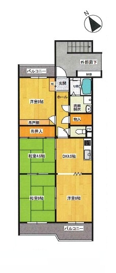 グリーンハイツ鶴ヶ島の間取り