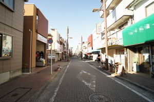 江戸川区平井１丁目のアパートの周辺|前面の商店街