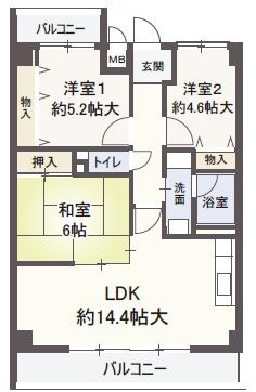 【間取り】 | ルミエール西緑丘