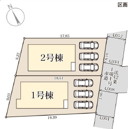 仲介手数料不要　リーブルガーデン合志市須屋第十二【西合志東小・西合志南中】の区画図