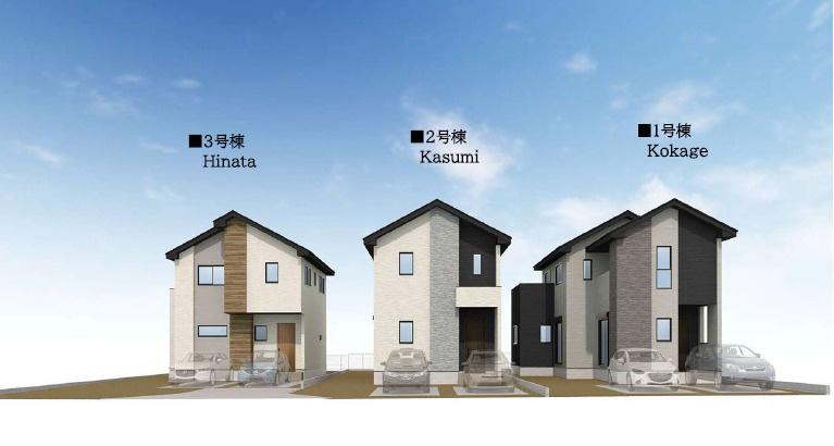 仲介手数料不要　KEIAIビルドErde大津町1期【室小・大津北中】の外観パース|外観パースです