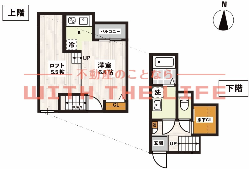ADC櫛原YUNOⅡ【キャッシュバック対象物件】の間取り