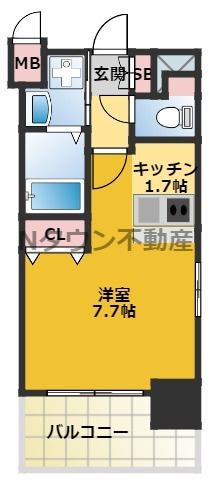 【間取り】 | プレサンス名古屋城前 | 間取りです。