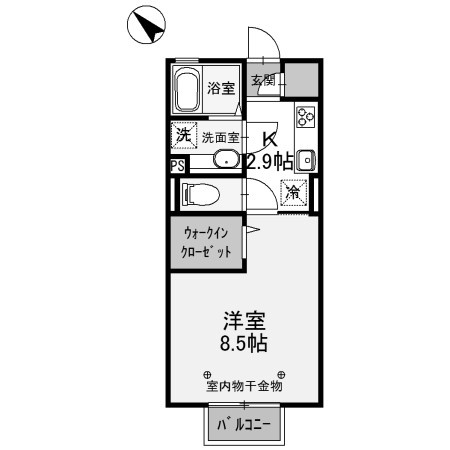 【間取り】 | ミーティス　Ｂ