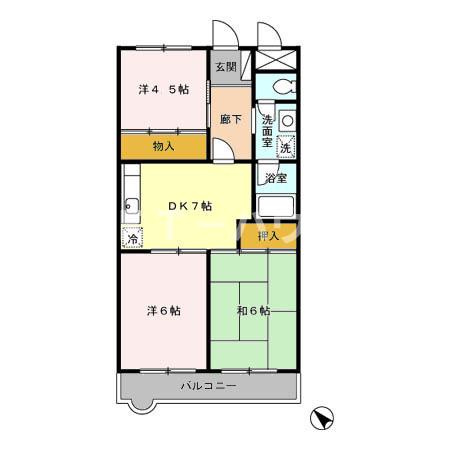 メゾンドゥ・ボヌールの間取り