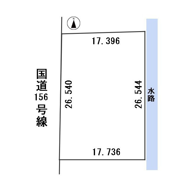 羽島郡岐南町上印食２丁目の事業用地の間取り