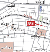 祝：成約済み　八王子市　台町４丁目　新築戸建て　２４ー２期の地図|～仲介手数料無料☆八王子ひなた不動産～　八王子市台町　新築戸建て