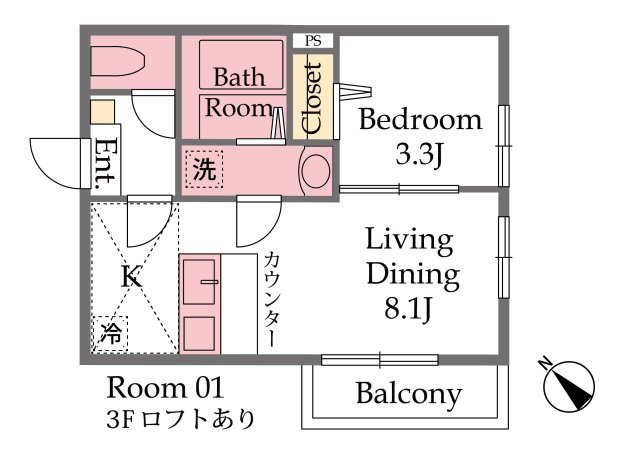 Best Stage大間4丁目Ⅰの間取り