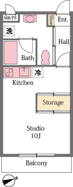 ワイズカーサの間取り
