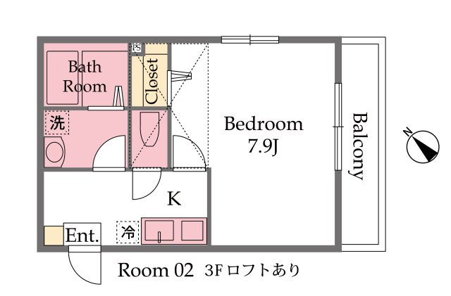 Best Stage大間4丁目Ⅰの間取り