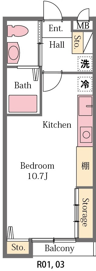 ヴィレッジの間取り