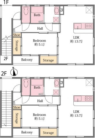 エスポワールS棟の間取り