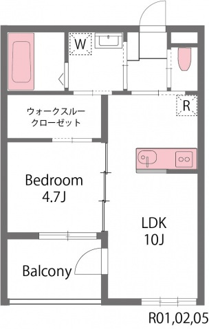 ウェルデンス熊谷Bの間取り