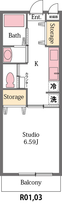 ヴィラージュの間取り