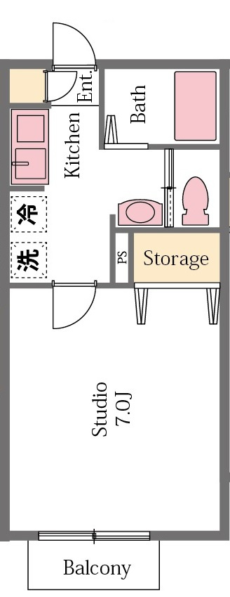 コンフォート黒須の間取り|R02