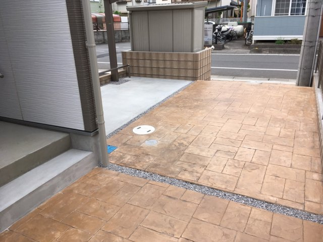 ゼラニウムのエントランス