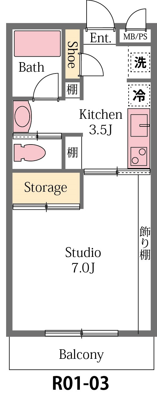 フレンドリーの間取り