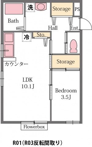 フレンドリーⅡの間取り
