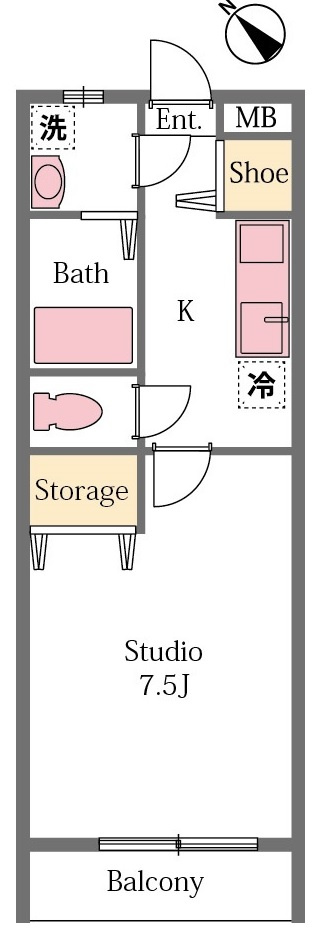 モンペラの間取り