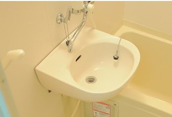 【洗面所】 | レオパレスＩＲＩＥ | 内装は落ち着いています