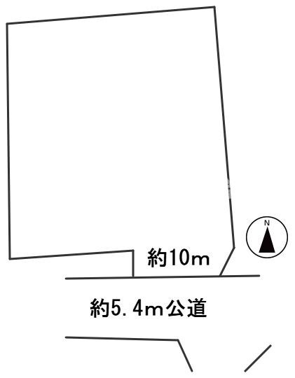 ６３７４１　岐阜市六条東1丁目   土地の区画図
