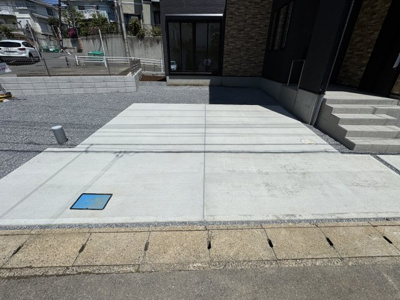 【駐車場】 | 柏市東柏１丁目新築戸建（東柏２期） | 駐車スペース・並列２台駐車可