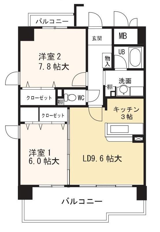 パレ　セゾンの間取り|※間取りが現況と異なる場合は現況を優先します※