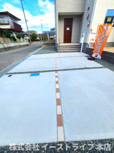 【新築戸建】　いわき市錦町江栗1丁目第1　最終１棟！！の駐車場|1号棟写真　カースペースです。