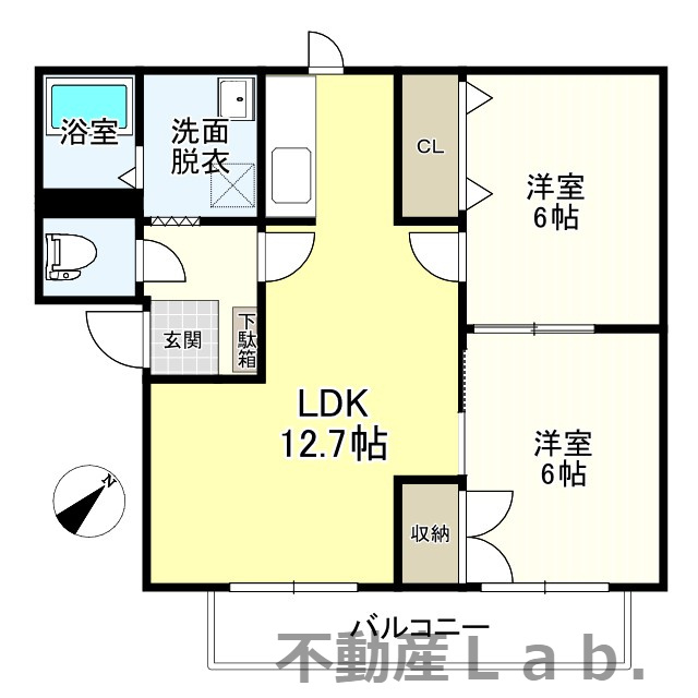 サンビレッジ二番館の間取り