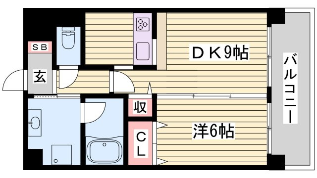 マンション西駅前の間取り