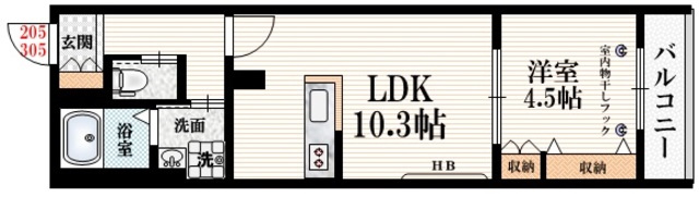 カーサ千駄ヶ谷の間取り