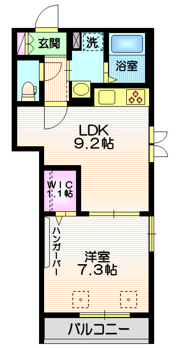 ガーデン　カメリアの間取り