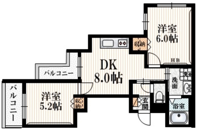 HEBEL MAISON　四谷の間取り