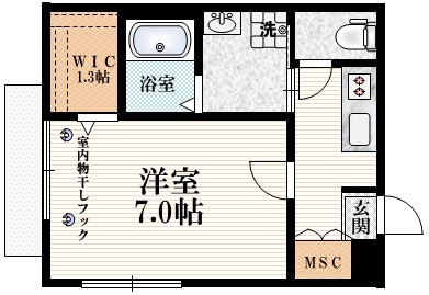 オールージュ北新宿の間取り