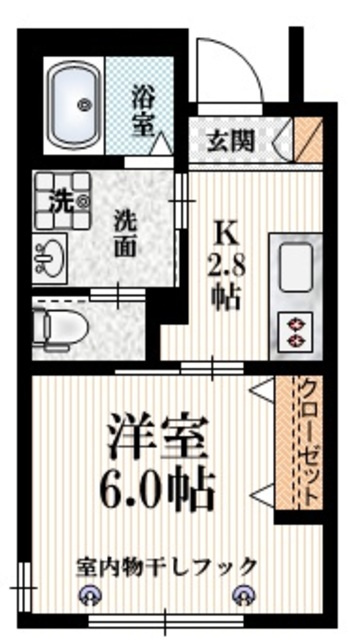 Ashbyの間取り|家具のレイアウトがしやすい間取りです