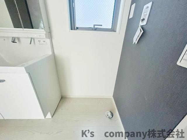 ◎茅ヶ崎市高田3丁目　新築戸建　2号棟◎のランドリースペース|洗濯機スペース◇