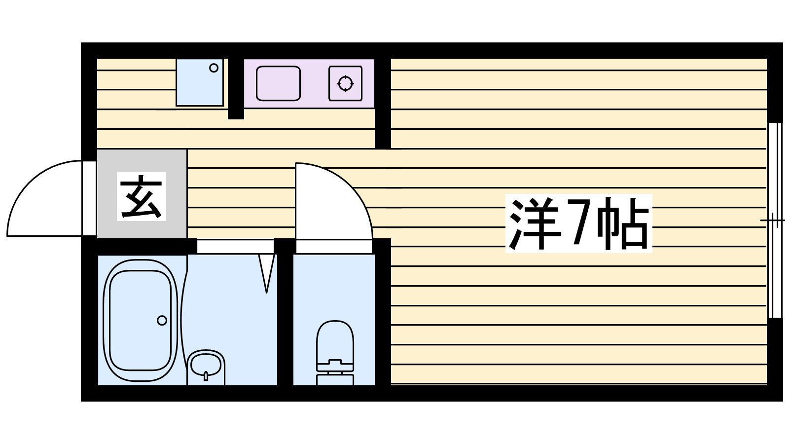 プランドール英賀保の間取り