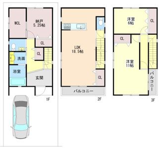 【間取り】 | ■420万円値下げしました　■茨木市西河原一丁目　■駅近戸建 | ■２WAYアクセス
■JR東海道本線「総持寺駅」 徒歩約3分
阪急京都線「総持寺」駅より徒歩約14分の好立地
■令和１年１０月建築（築後５年）きれいにお使いです