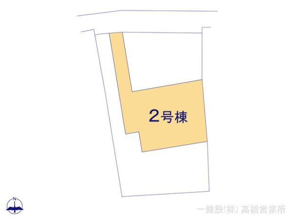 堺市北区長曽根町の新築一戸建の区画図