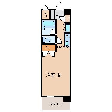 【間取り】 | ハイツオークラ天神橋