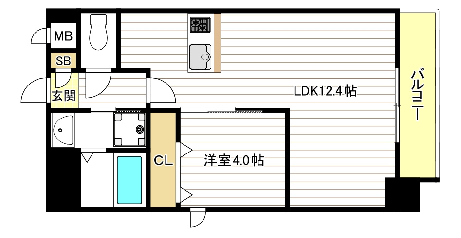 Alivis北梅田の間取り