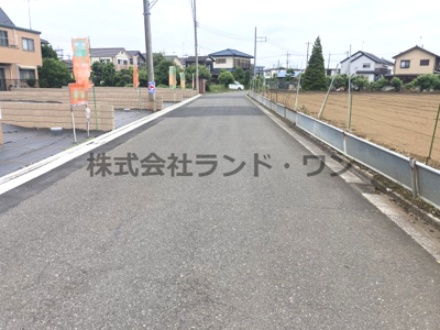 【前面道路含む現地写真】 | 所沢市上新井2丁目　全7区画　1区画