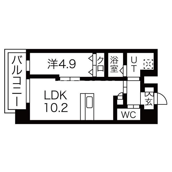 シャルールメゾン桃谷の間取り