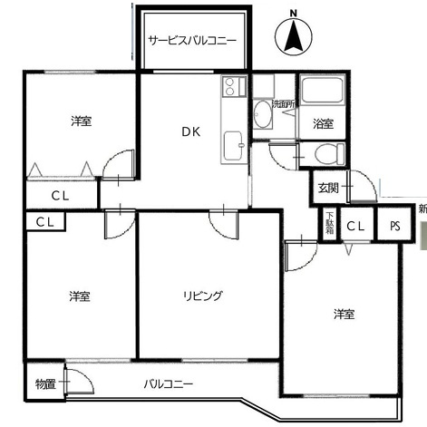 ◆フルリフォーム済み◆原宿4丁目 中古マンション 1290万円の間取り