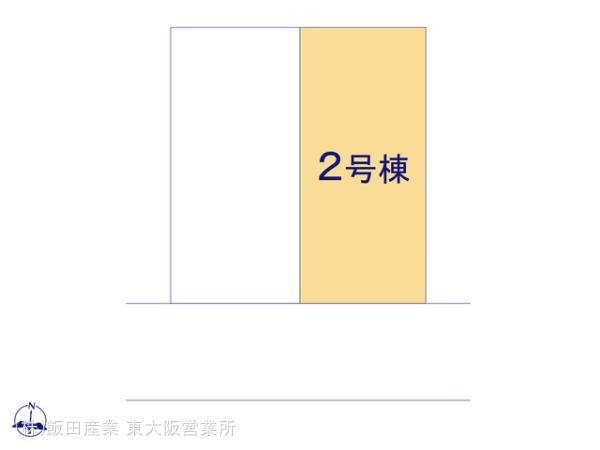 南野田　新築分譲住宅　全２区画の区画図