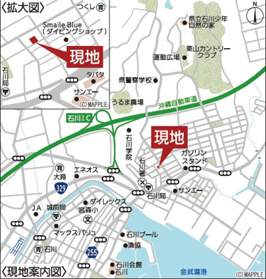 【地図】 | うるま市石川東山本町　第5（全2棟）ラスト1号棟 | 地図♪