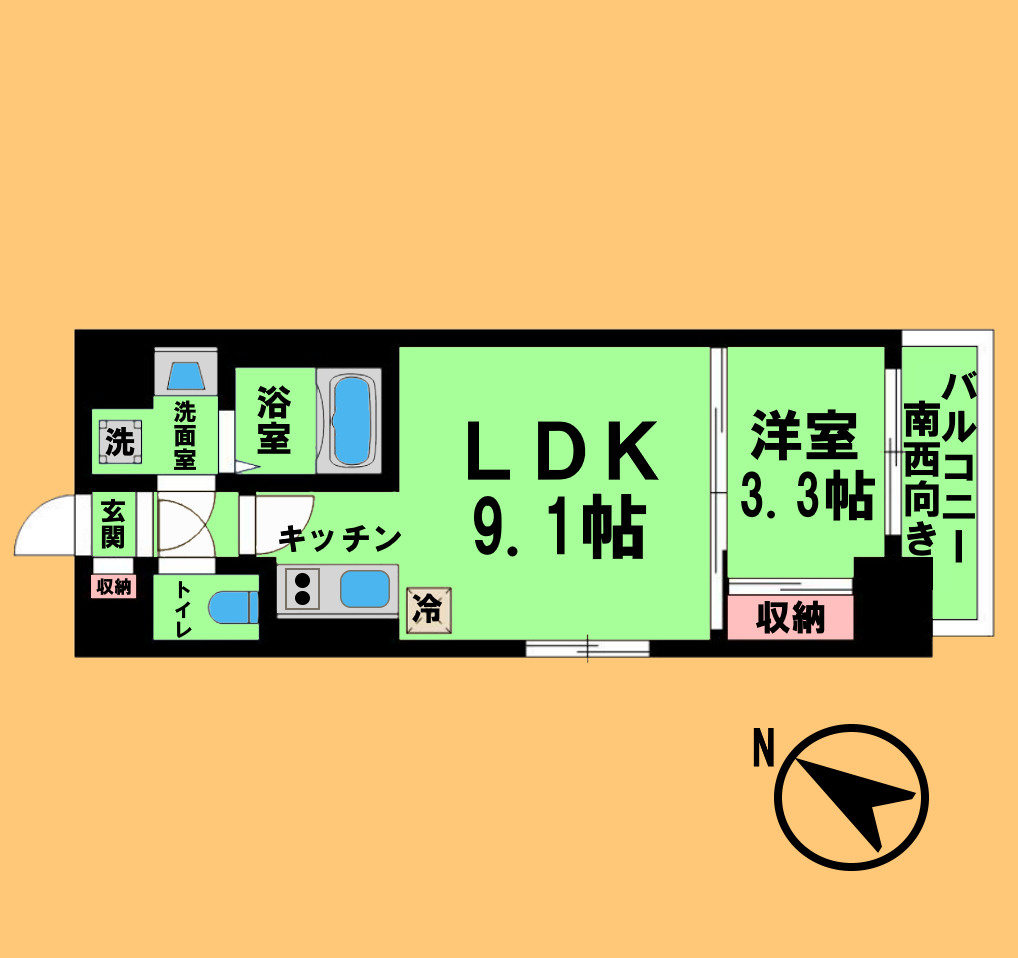 CREST TAPP大曽根Ⅱの間取り