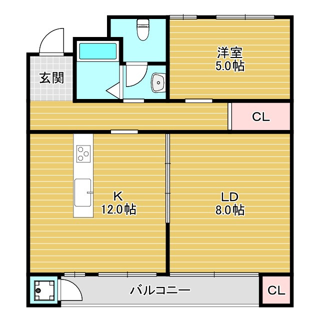 豊中グリーンハイツの間取り
